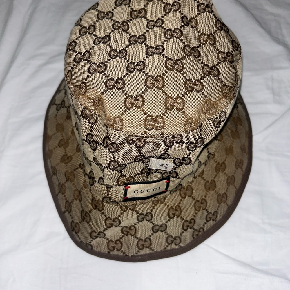 Gucci Brown Monogram Bucket Hat - Picture 5 of 5